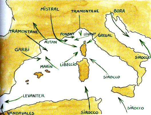 carte des vents